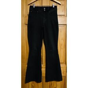 Maurices Everflex Women's Black Flare Jeans 6Reg